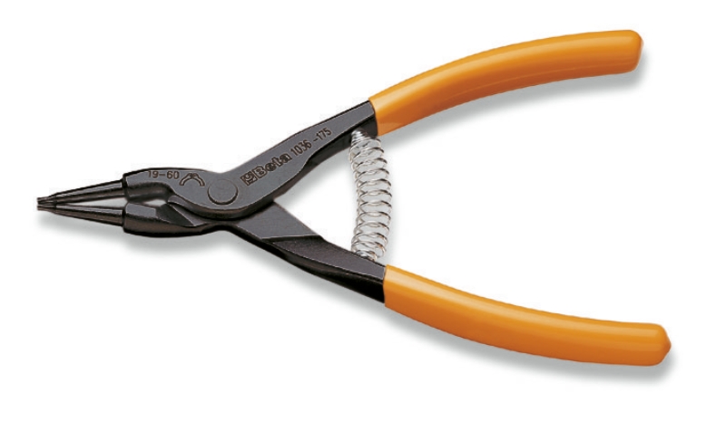 External circlip pliers, straight pattern PVC-coated handles category image