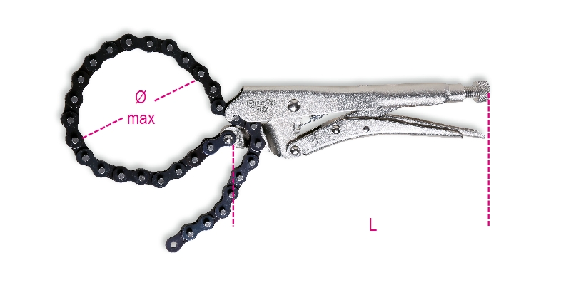 Adjustable self-locking pliers with chain category image