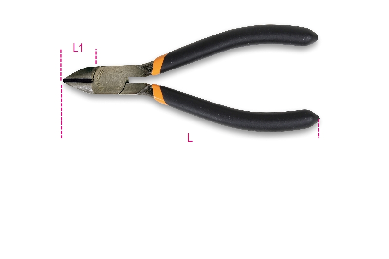 Semi-flush cutting nippers, slip-proof double layer PVC coated handles category image