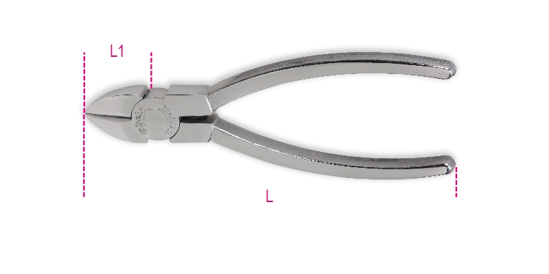 Diagonal cutting nippers, made of stainless steel category image