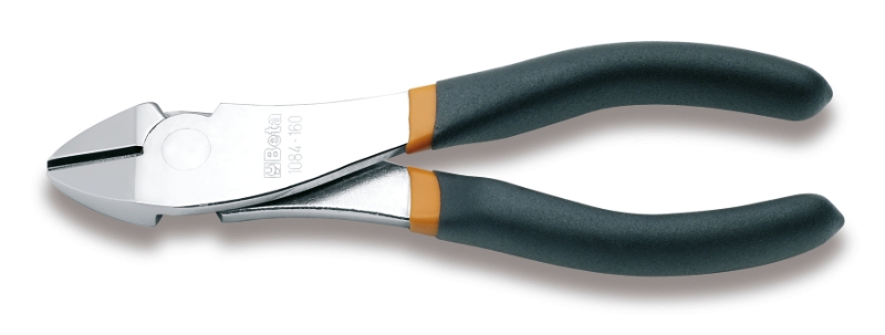 Heavy duty diagonal cutting nippers, chrome-plated, slip-proof double layer PVC coated handles category image