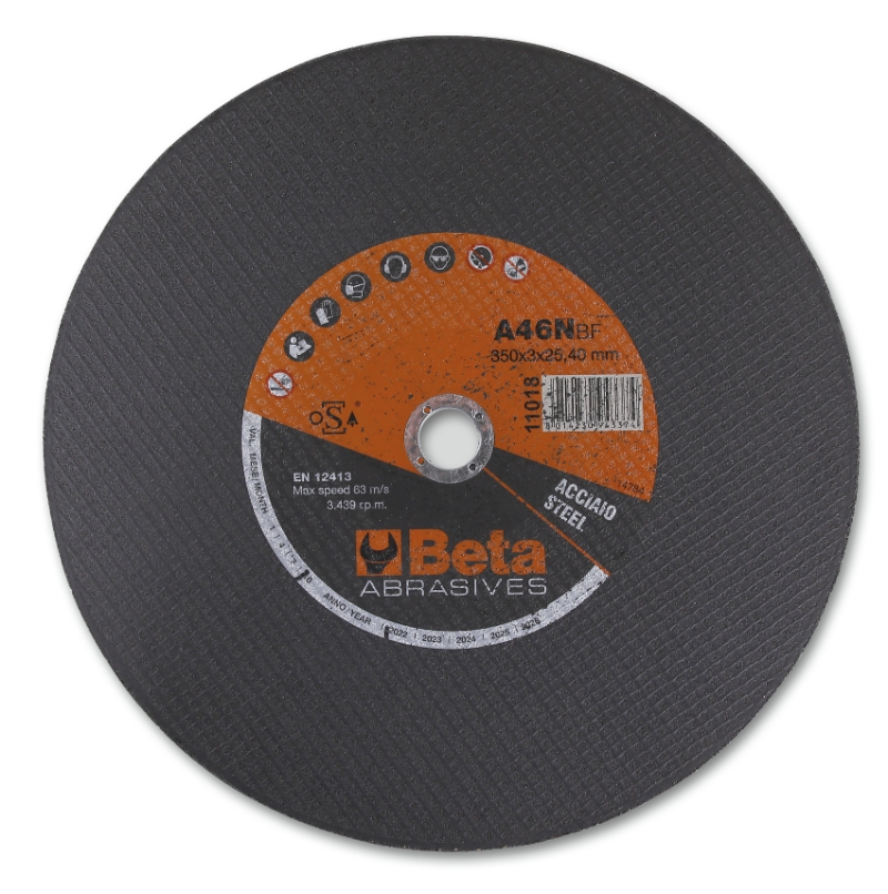 Abrasive ultra-thin steel cutting discs with flat centre category image