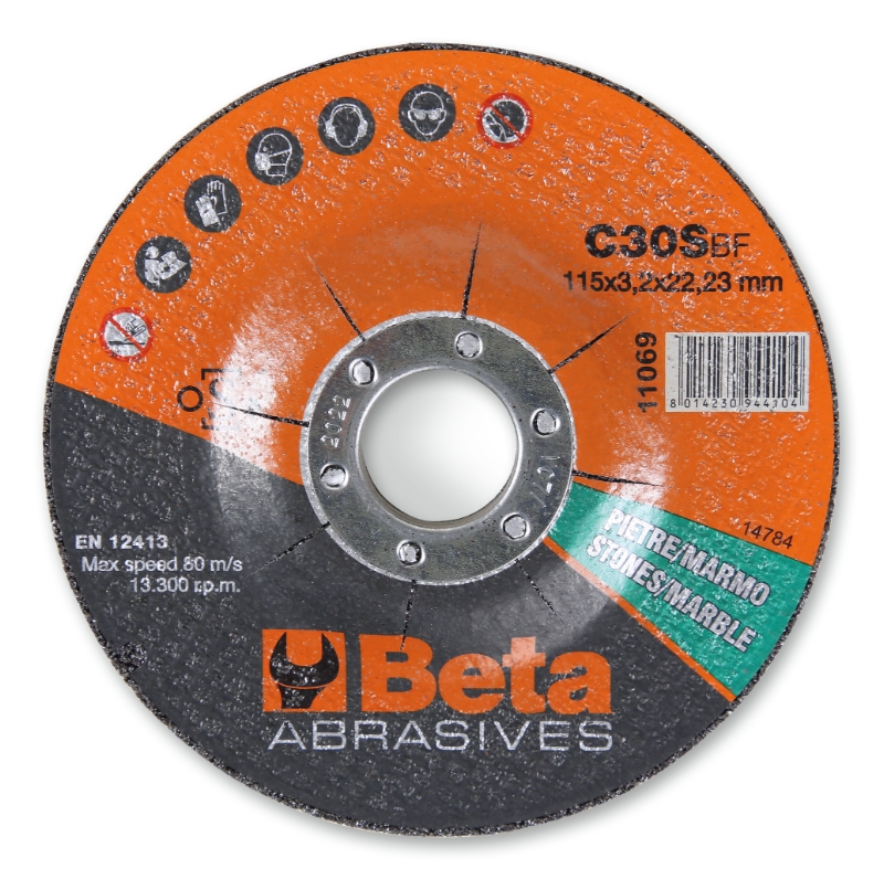 Abrasive stone and marble cutting discs with depressed centre category image