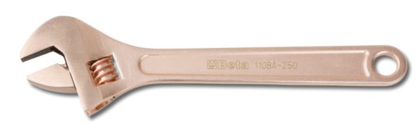 Sparkproof adjustable wrenches