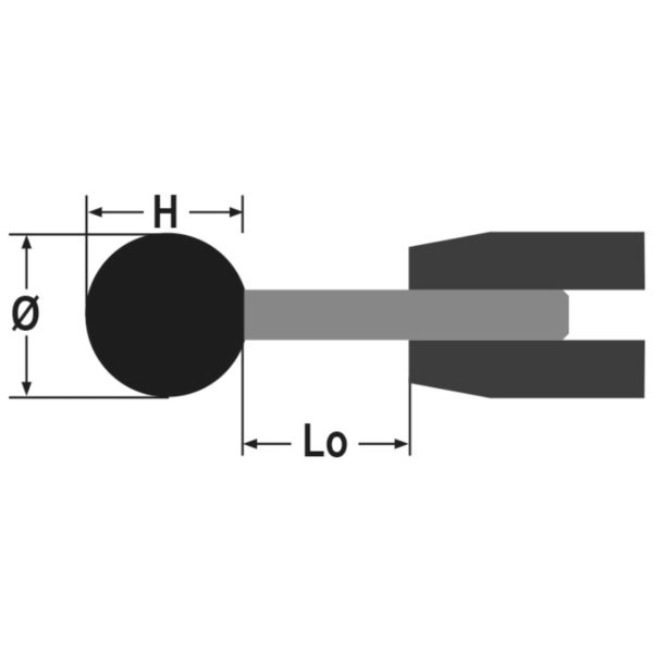 Abrasive shaft-mounted wheels, abrasive pink corundum grains, ceramic bonded, globe-shaped - Image 4