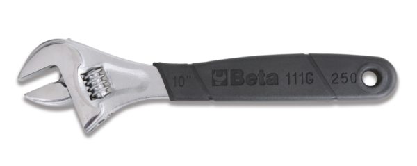 Adjustable wrenches with scales chrome-plated