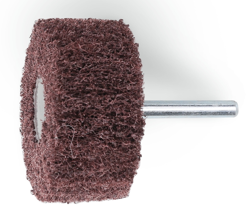 Abrasive non-woven wheels, shaft-mounted, corundum synthetic fibre fabric category image