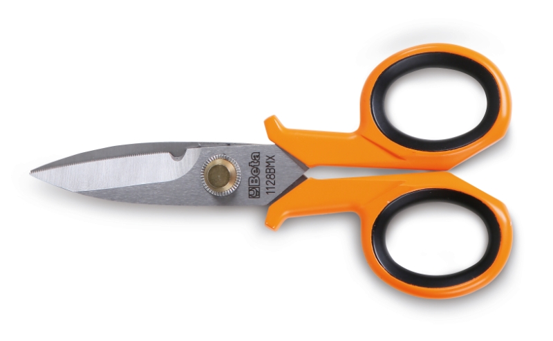 Electrician’s scissors, straight stainless steel blades, with microteeth category image