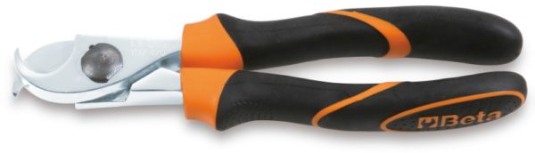 Cable cutters for insulated copper and aluminium cables, bi-material handles