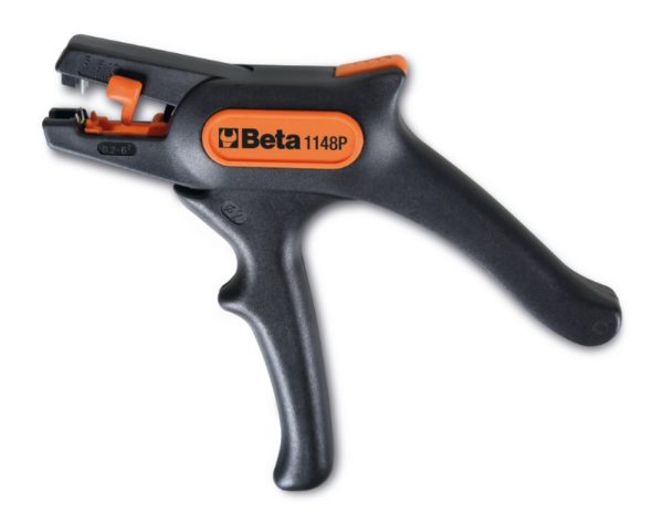 Wire stripping pliers, self-adjusting, with cutting device