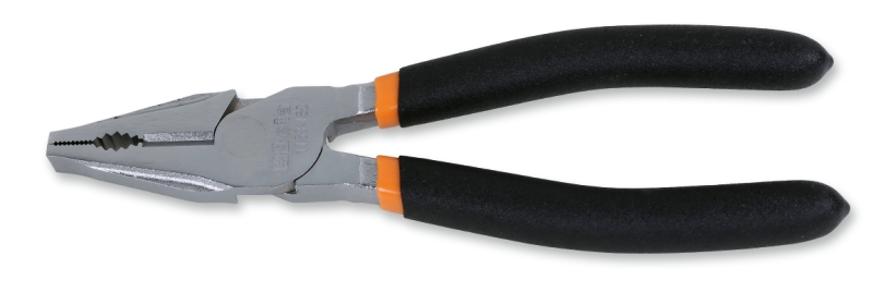 Combination pliers bright chrome-plated, slip-proof double layer PVC coated handles category image