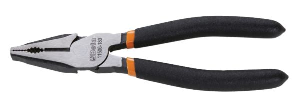 ​Heavy duty combination pliers, slip-proof double layer PVC coated handles, industrial finish