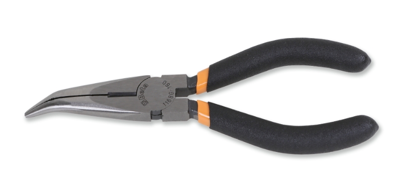 ​Extra-long bent needle knurled nose pliers, slip-proof double layer PVC coated handles, industrial finish category image