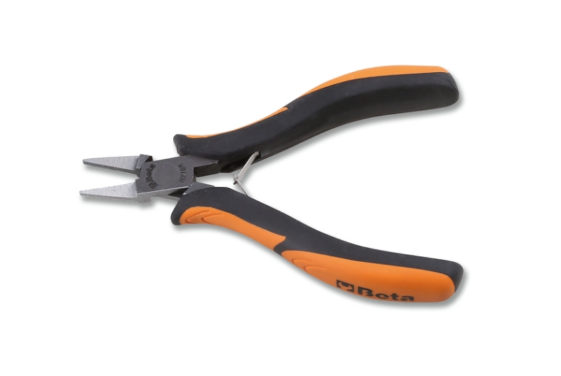 Smooth, flat short nose pliers bi-material handles category image