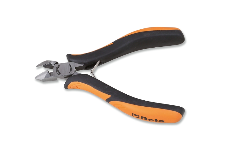 End flush long oblique cutting nippers bi-material handles category image