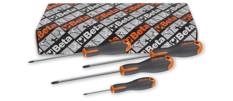 Set of 4 screwdrivers for cross head Phillips® screws category image