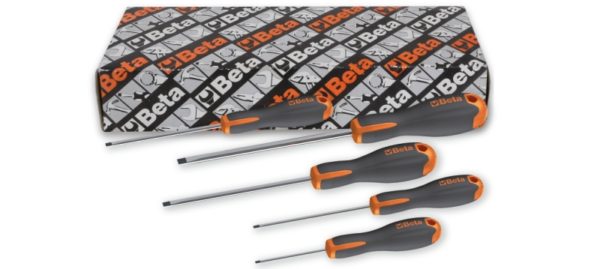 Set of 5 Evox screwdrivers for headless slotted screws