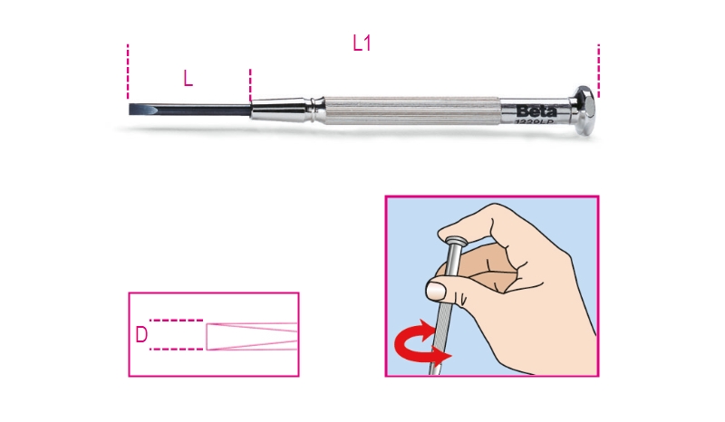 Micro-screwdrivers for headless slotted screws category image