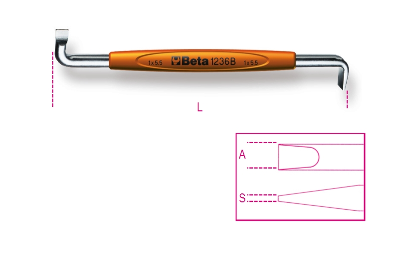 Offset screwdrivers for slotted head screws category image