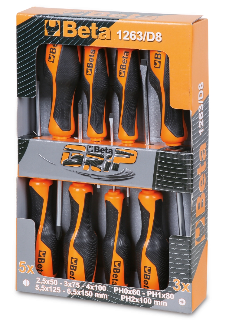 Set of 8 screwdrivers (items 1260, 1262) category image