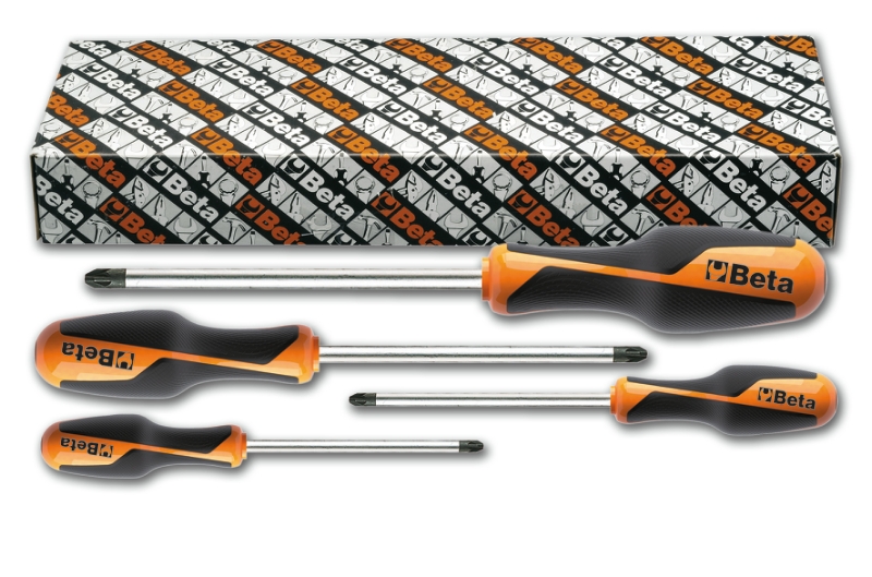 Set of 4 screwdrivers for cross head Pozidriv®-Supadriv® screws (item 1269PZ) category image