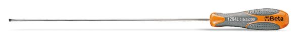 Screwdrivers for headless slotted screws long series