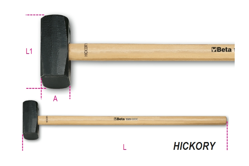 Sledge hammers, Hickory shafts category image