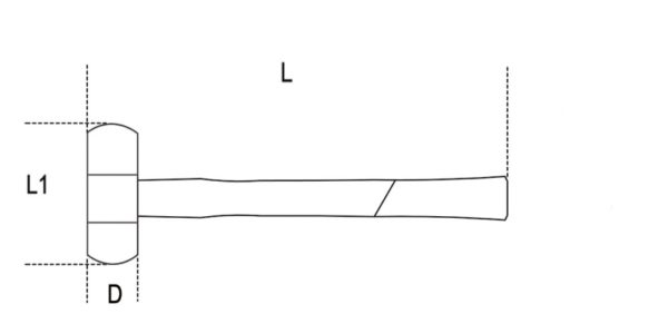 Dead-blow hammers, with interchangeable plastic faces, steel shafts H-SAFE - Image 3