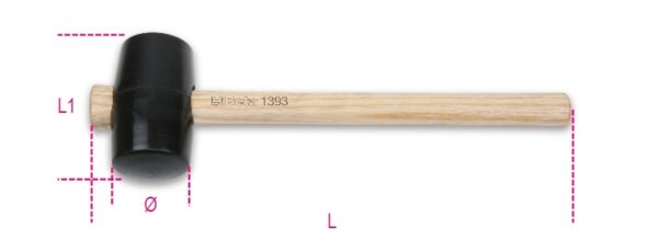 Hard rubber head hammers