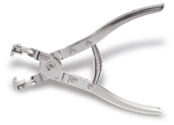 Hose clamp pliers, with swivel heads