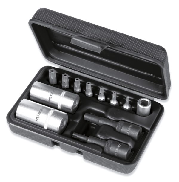 Kit for removing valves from air-conditioning system with set of five-star head bits