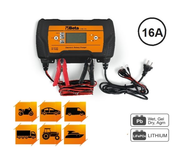 Electronic multipurpose battery charger, 12-24V - Image 2