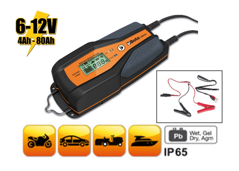 Electronic car/motorcycle battery charger, 6-12 V category image
