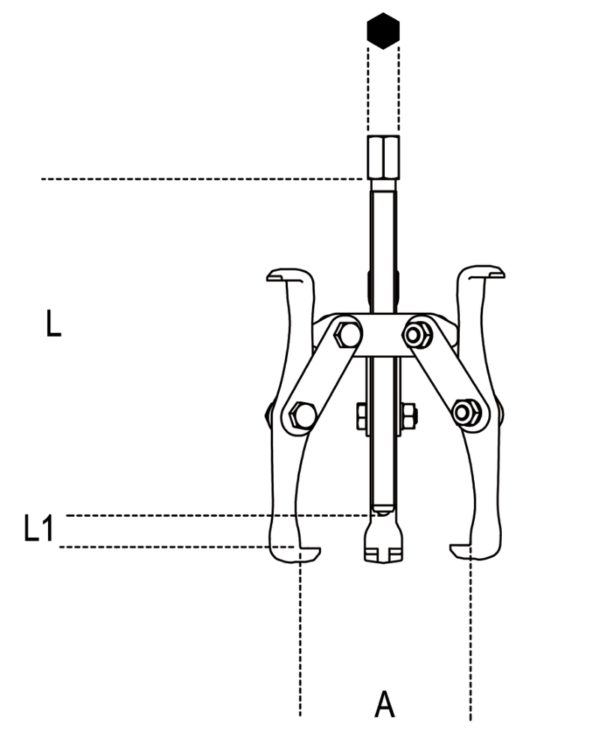 Pullers with three reversible legs - Image 2