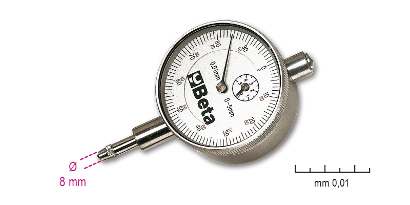 Dial indicator, reading to 0.01 mm category image