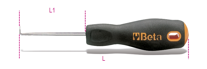 Engineer’s precision scriber, tip bent at 90°, with handle category image