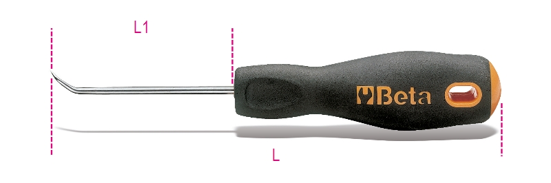 Engineer’s precision scriber, short tip bent at 90°, with handle category image