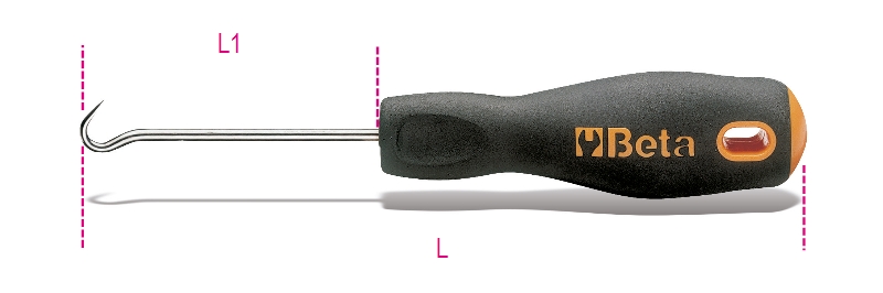 Engineer’s precision scriber, hook tip, with handle category image
