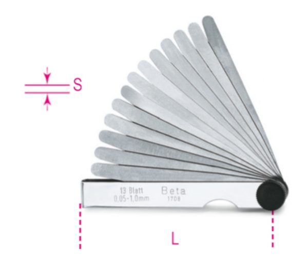 Metric feeler gauges