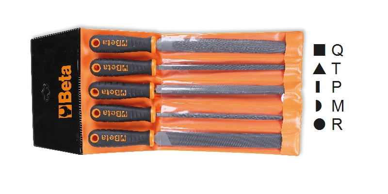 Set of 5 second-cut files, with handles, in wallet category image