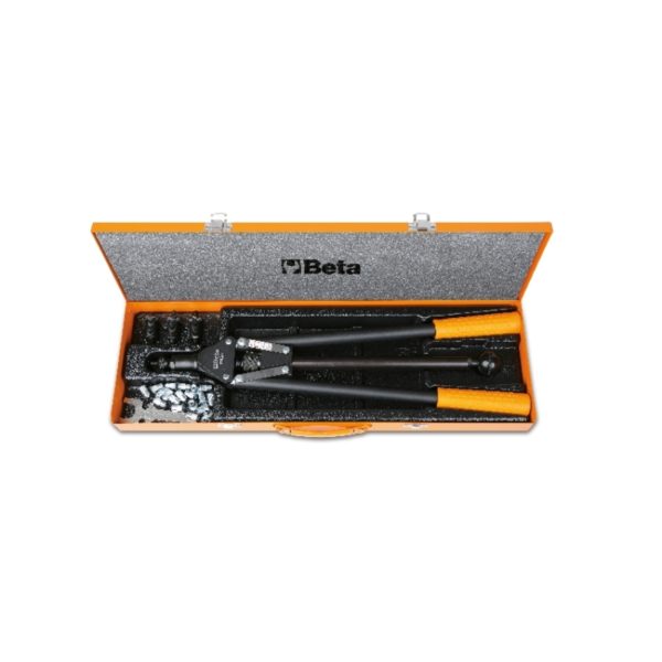 Riveting pliers item 1742A with assortment of 60 threaded steel insets - Image 2