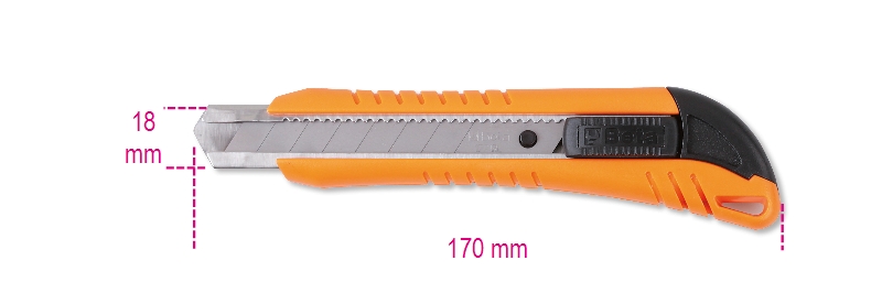 Utility knife, 18 mm, supplied with 3 blades category image