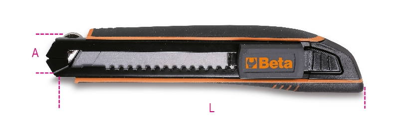 Utility knife, 18 mm, supplied with 6 blades category image