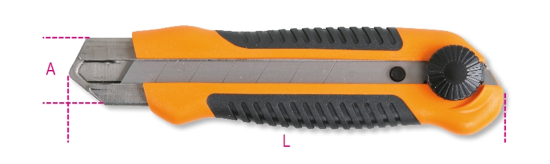 Utility knife, 25 mm, slip-proof bi-material handle category image
