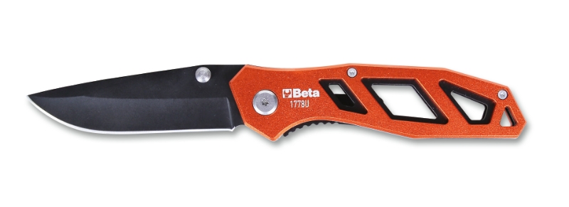 Foldaway knife, hardened steel blade • in case category image
