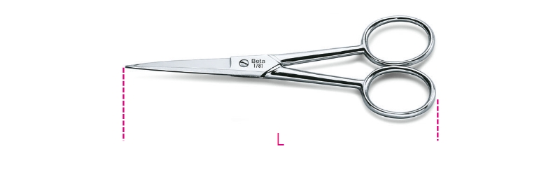 Slim, long blade scissors category image