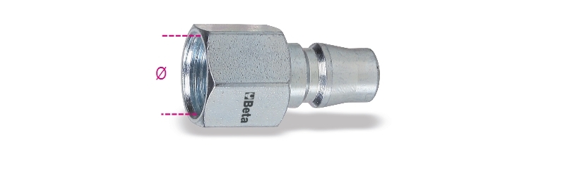 Quick couplings, Asian profile, female threaded, cylindrical (BSP) category image