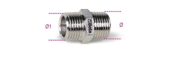 Connecting nipples with tapered threads (BSPT) - Image 2