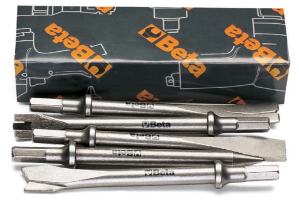 Set of 5 chisels for air hammers item 1940