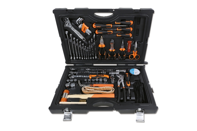 Assortment of 55 tools for nautical maintenance with case category image